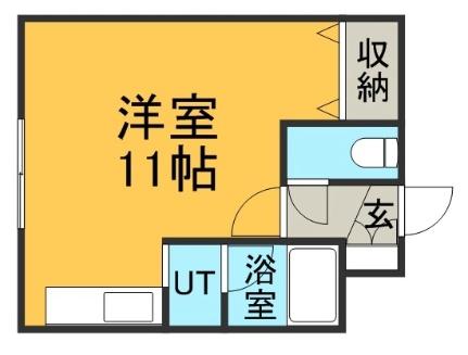 ディーセント22 203｜北海道札幌市北区北二十二条西８丁目(賃貸マンション1K・2階・22.00㎡)の写真 その2