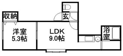 ピュアタイム元町 206｜北海道札幌市東区北二十七条東１８丁目(賃貸アパート1DK・2階・31.00㎡)の写真 その2