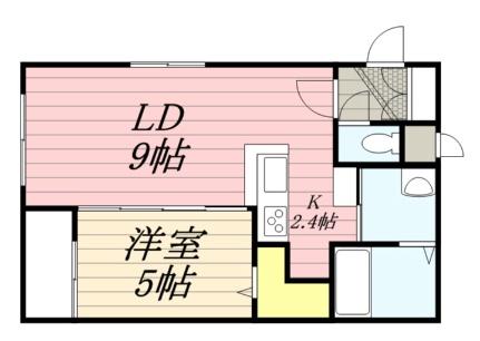 ラカーサフェリーチェ琴似 305｜北海道札幌市西区二十四軒三条５丁目(賃貸マンション1LDK・3階・38.26㎡)の写真 その2