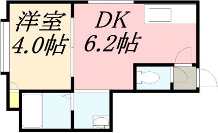 クレインズＮ18 205｜北海道札幌市東区北十八条東１０丁目(賃貸アパート1DK・3階・23.10㎡)の写真 その2