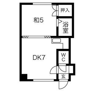 18条コーポ 1 ｜ 北海道札幌市北区北十八条西６丁目（賃貸アパート1DK・1階・29.00㎡） その2