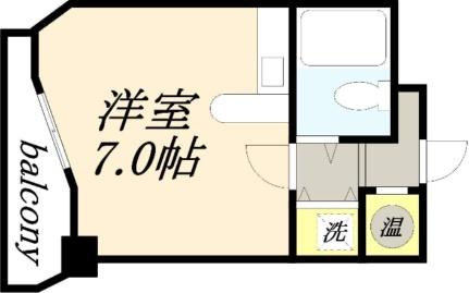 ＯＮＯレジデンス南小樽 305｜北海道小樽市入船１丁目(賃貸マンション1R・3階・18.66㎡)の写真 その2