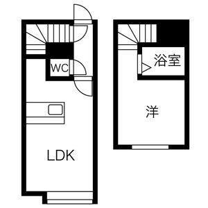 ＡＭＳ入船Ｖ 103｜北海道小樽市入船５丁目(賃貸アパート1LDK・2階・22.70㎡)の写真 その2