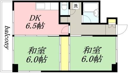 パークマンション 502｜北海道小樽市花園１丁目(賃貸マンション2DK・5階・43.74㎡)の写真 その2