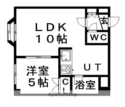 セントポーリア五番館 403｜北海道札幌市豊平区平岸二条７丁目(賃貸マンション1LDK・4階・35.87㎡)の写真 その2