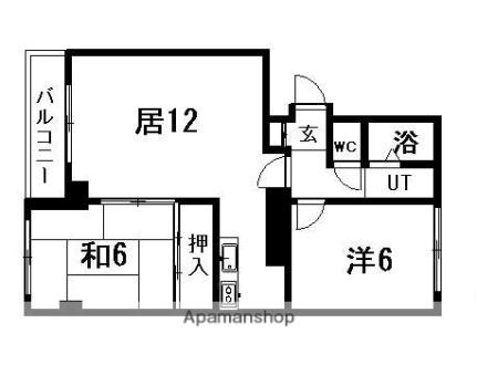 サンライズマンション　III 506｜北海道札幌市豊平区西岡四条２丁目(賃貸アパート2LDK・1階・50.32㎡)の写真 その2