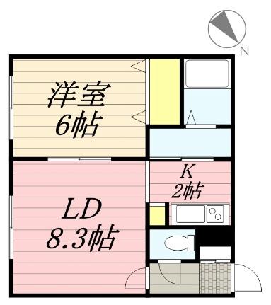 イルミナーレ南郷 402｜北海道札幌市白石区南郷通２丁目南(賃貸マンション1LDK・4階・35.15㎡)の写真 その2