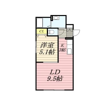 グリュックス・クレー平岸弐番館 0301｜北海道札幌市豊平区平岸三条９丁目(賃貸マンション1LDK・3階・39.84㎡)の写真 その2