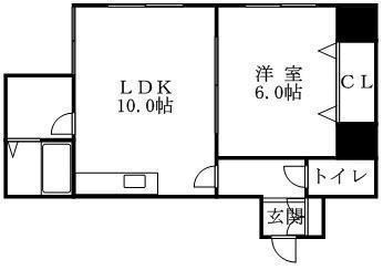 山内ビル 302｜北海道札幌市白石区南郷通２丁目南(賃貸アパート3LDK・3階・60.00㎡)の写真 その2