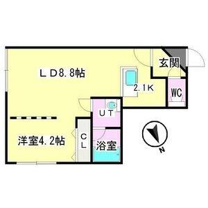 ブリオーレ月寒中央 405｜北海道札幌市豊平区月寒西一条７丁目(賃貸マンション1LDK・4階・35.59㎡)の写真 その2