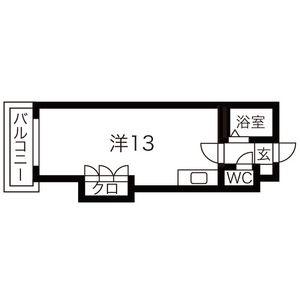 グランドハイツ当別 403｜北海道石狩郡当別町園生(賃貸マンション1R・4階・29.12㎡)の写真 その2