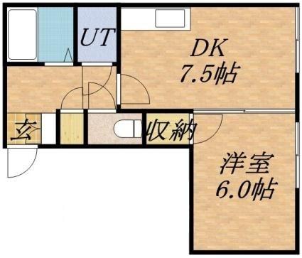 ノール18 301｜北海道札幌市東区北十八条東１３丁目(賃貸アパート1DK・3階・26.40㎡)の写真 その2