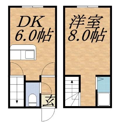 ＡＭＳ913 103｜北海道札幌市中央区南九条西１３丁目(賃貸アパート1DK・2階・27.74㎡)の写真 その2