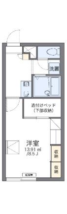 レオパレスＷ　Ｗｅｓｔ 207｜北海道札幌市西区西野(賃貸アパート1K・2階・23.18㎡)の写真 その2