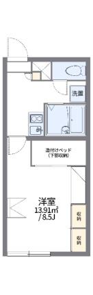 レオパレスロワジール西野Ｃ 101｜北海道札幌市西区西野一条２丁目(賃貸アパート1K・1階・23.18㎡)の写真 その2