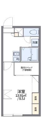 レオパレスロワジール西野Ｃ 106｜北海道札幌市西区西野一条２丁目(賃貸アパート1K・1階・23.18㎡)の写真 その2