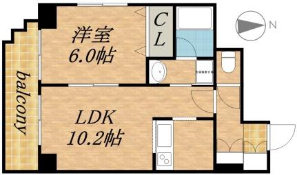 デザイナーズコート 501 ｜ 北海道札幌市中央区南九条西１２丁目（賃貸マンション1LDK・5階・40.38㎡） その2