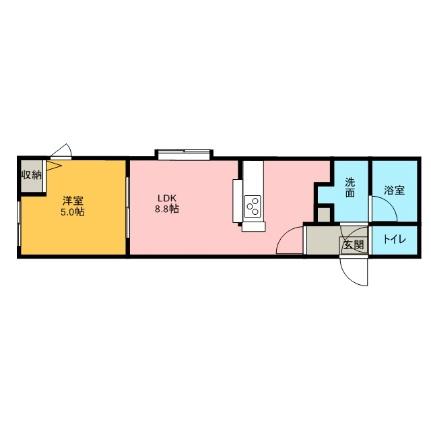 エクセル北4条 303｜北海道札幌市中央区北四条西２２丁目(賃貸アパート1LDK・3階・29.60㎡)の写真 その2