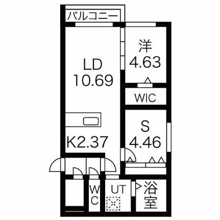 シティレジデンス南9条 501｜北海道札幌市中央区南九条西１５丁目(賃貸マンション1SLDK・5階・52.35㎡)の写真 その2