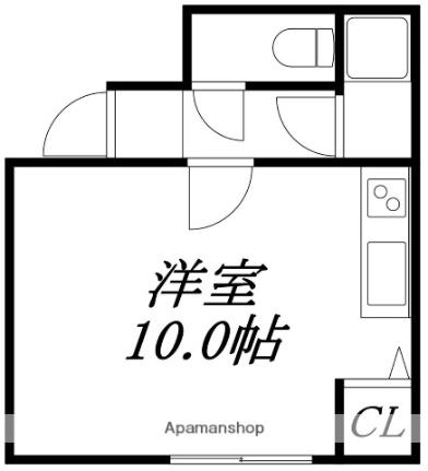 アルファヒルズII 101｜北海道函館市白鳥町(賃貸アパート1R・1階・22.00㎡)の写真 その2