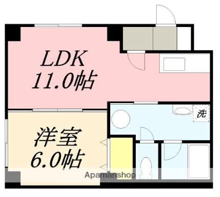 グレイエリア 202｜北海道函館市花園町(賃貸アパート1LDK・2階・37.00㎡)の写真 その2