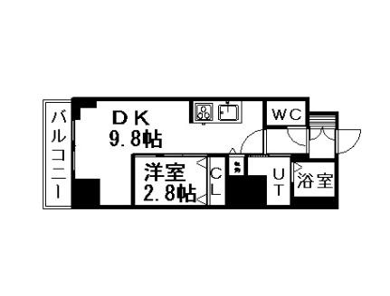 レジディア南1条 909｜北海道札幌市中央区南一条東２丁目(賃貸マンション1LDK・9階・33.84㎡)の写真 その2