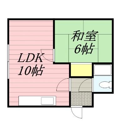 ホワイトコーポ 203｜北海道札幌市豊平区福住一条４丁目(賃貸アパート1LDK・3階・33.62㎡)の写真 その2