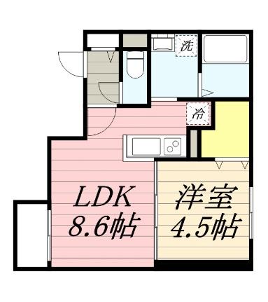 ＦーＳＴＡＧＥ　Ｎ13（エフステージエヌ13） 202｜北海道札幌市白石区本郷通１２丁目南(賃貸マンション1LDK・2階・32.45㎡)の写真 その2