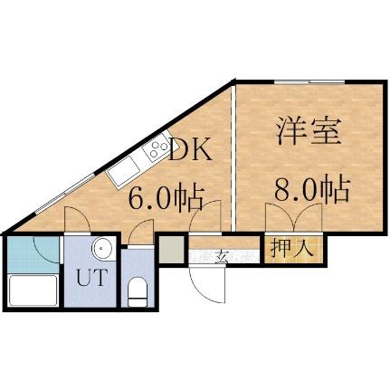 カントリーハイツ 202｜北海道札幌市厚別区厚別中央二条１丁目(賃貸マンション1DK・2階・32.00㎡)の写真 その2