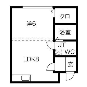 サンピア福住2ー3 303 ｜ 北海道札幌市豊平区福住二条３丁目（賃貸アパート1LDK・3階・29.81㎡） その2