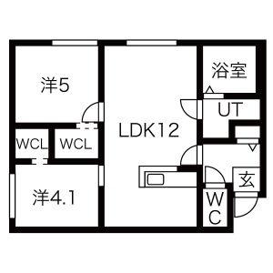 ｎｏｂｌｅ　ｈｉｌｌ　南郷通 105｜北海道札幌市白石区南郷通２０丁目南(賃貸マンション2LDK・1階・48.91㎡)の写真 その2