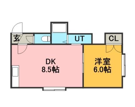 カーサ真栄 102｜北海道札幌市清田区真栄三条２丁目(賃貸アパート1DK・2階・30.00㎡)の写真 その2