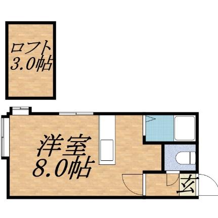 ハイライフ円山 201｜北海道札幌市中央区南三条西２０丁目(賃貸アパート1DK・3階・16.50㎡)の写真 その2