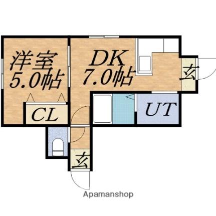 北海道札幌市中央区南四条西２７丁目(賃貸マンション1DK・6階・25.60㎡)の写真 その2