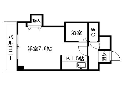 エンドレス三井南3西7 407 ｜ 北海道札幌市中央区南三条西７丁目（賃貸マンション1K・4階・26.82㎡） その2