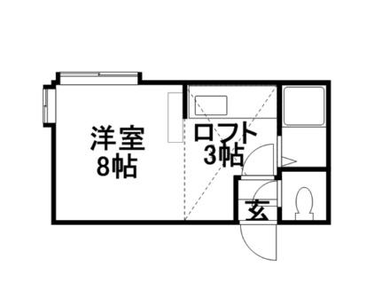 ＡＭＳ913 205｜北海道札幌市中央区南九条西１３丁目(賃貸アパート1K・3階・21.87㎡)の写真 その2