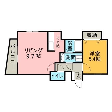 フォーシーズンズ植物園 505｜北海道札幌市中央区北五条西９丁目(賃貸マンション1LDK・5階・41.50㎡)の写真 その2