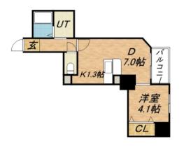 北海道札幌市中央区北一条東２丁目（賃貸マンション1LDK・4階・33.27㎡） その2
