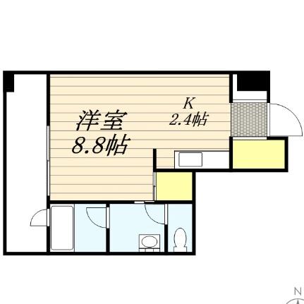 北海道札幌市中央区南三条東３丁目（賃貸マンション1K・7階・30.02㎡） その2