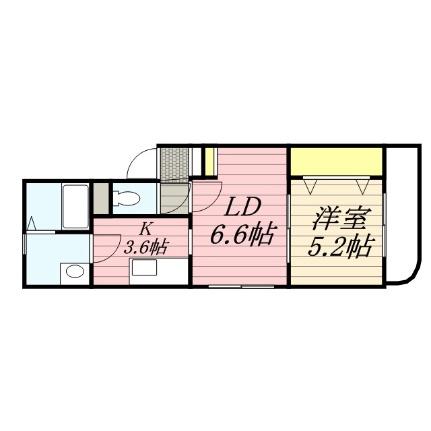 北海道札幌市中央区南六条西１２丁目(賃貸マンション1LDK・2階・29.81㎡)の写真 その2