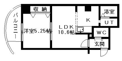 パークヒルズＵ・Ｄ・Ａ 305｜北海道札幌市中央区北五条西２７丁目(賃貸マンション1LDK・3階・36.00㎡)の写真 その2