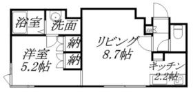 ルナクレシエンテ琴似 403 ｜ 北海道札幌市西区二十四軒四条４丁目（賃貸マンション1LDK・4階・33.40㎡） その2