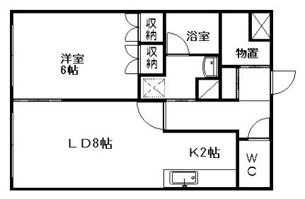 ヴィラ・プレステージ 205｜北海道札幌市中央区北四条西２１丁目(賃貸マンション1LDK・2階・37.00㎡)の写真 その2