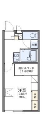 レオパレスまほろばIII 204 ｜ 青森県八戸市根城７丁目（賃貸アパート1K・2階・23.18㎡） その2