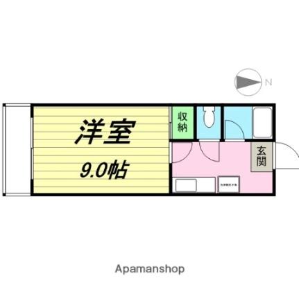 コスモハウス南光台 302 ｜ 宮城県仙台市泉区南光台２丁目（賃貸アパート1K・3階・23.00㎡） その2