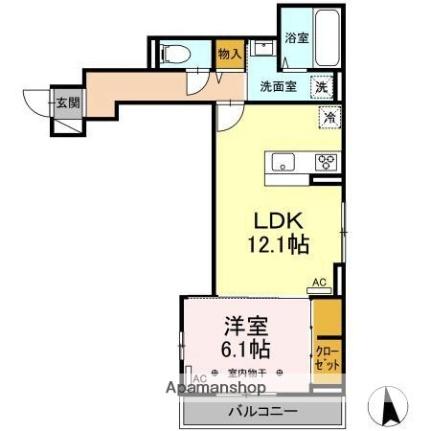 Ｄーｒｏｏｍ　Ｃｉｎｎａｍｏｎ 302 ｜ 宮城県仙台市青葉区小田原７丁目（賃貸アパート1LDK・3階・47.84㎡） その2