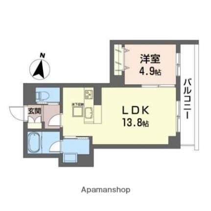 風香錦町 101 ｜ 宮城県仙台市青葉区錦町１丁目（賃貸マンション1LDK・1階・40.52㎡） その2