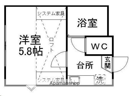 ベルシオン仙台第4 205｜宮城県仙台市泉区南光台３丁目(賃貸アパート1K・2階・16.60㎡)の写真 その2