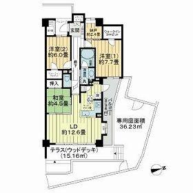 ライオンズテラス泉 0112 ｜ 宮城県仙台市泉区友愛町（賃貸マンション3LDK・1階・86.96㎡） その2