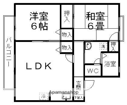 宮城県仙台市青葉区落合５丁目(賃貸アパート2LDK・2階・55.42㎡)の写真 その2